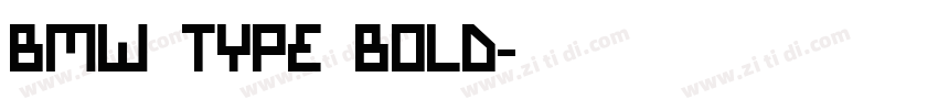 BMW Type Bold字体转换